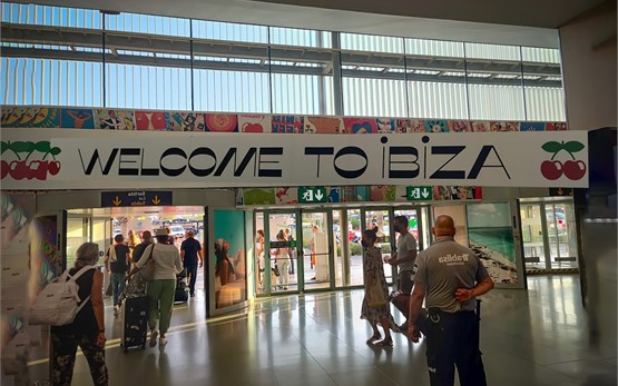 Ibiza airport, Balearic island